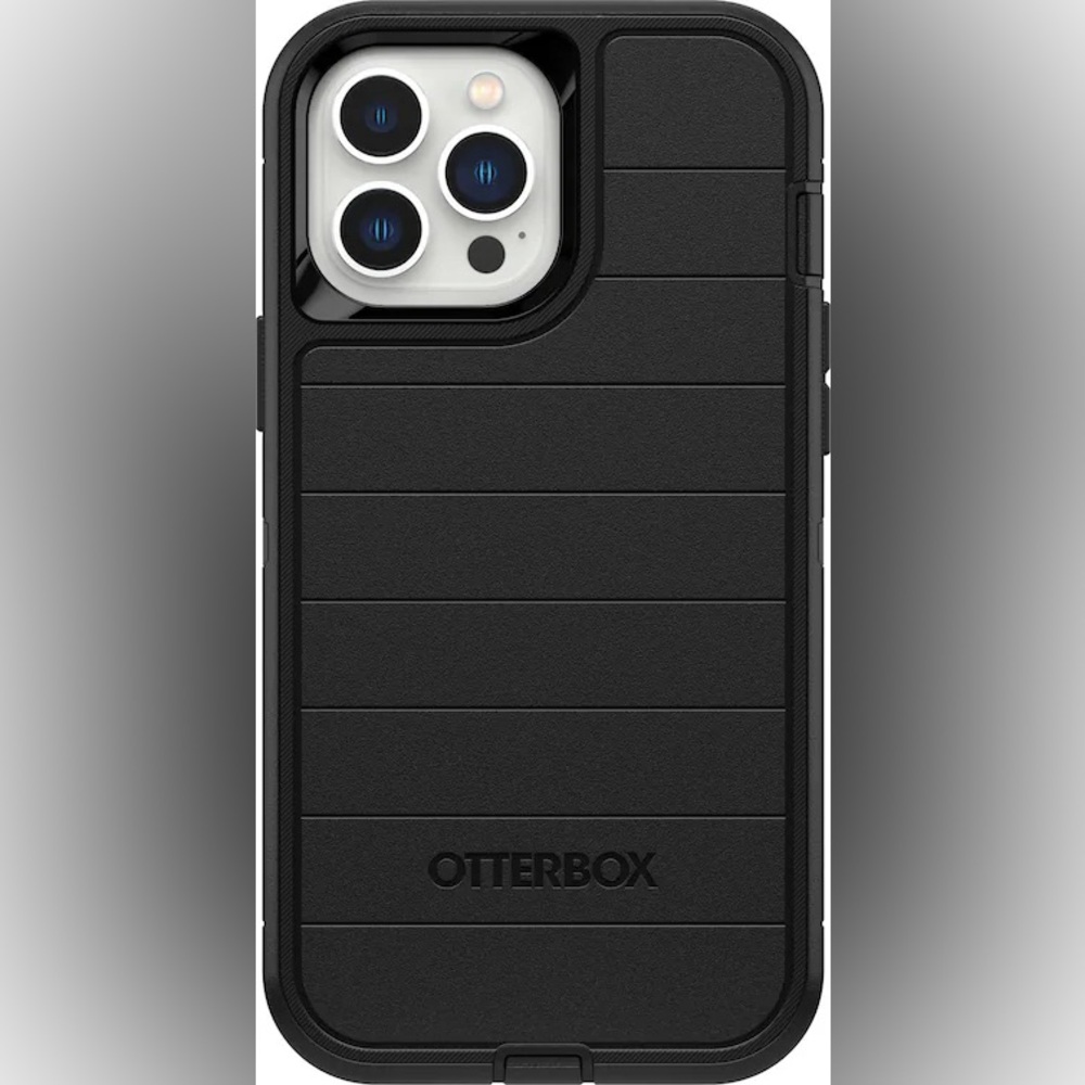OtterBox- Defender Series Pro Hard Shell for iPhone 12 and 13 Pro Max - Black